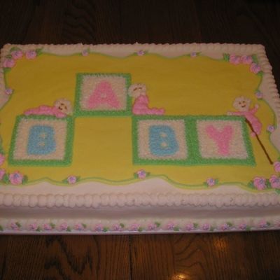 Baby Shower Cake For A Girl