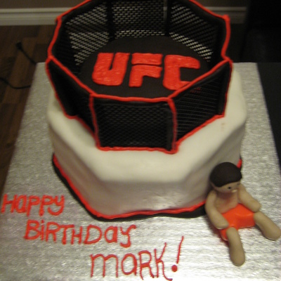 Ufc Themed Birthday Cake