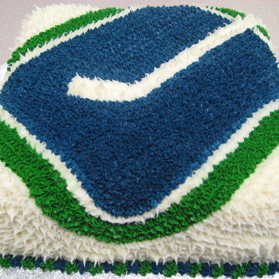 Canucks Birthday Cake