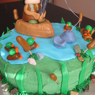 Let's Go Fishing Cake