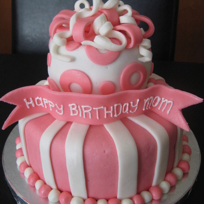 Pretty In Pink Birthday Cake