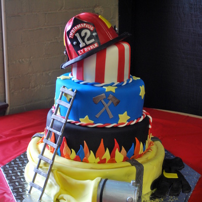 Fireman Retirement Cake