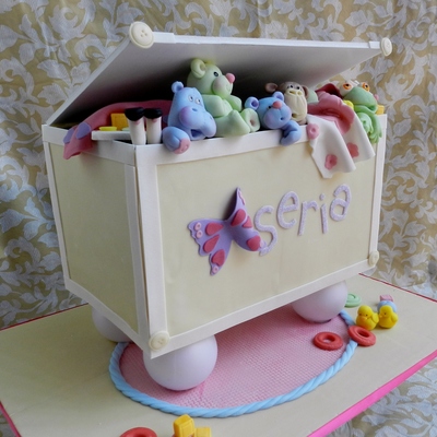 Toy Box Baby Shower Cake!