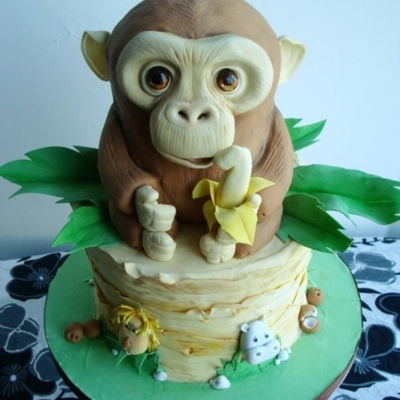 Monkey Jungle Cake!
