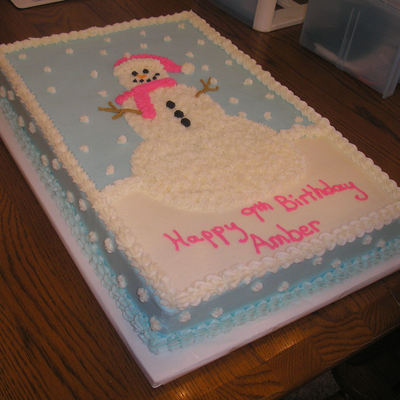 Snowman Christmas Birthday