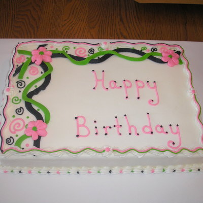 Flower Birthday Cake