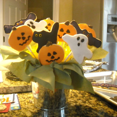 Halloween Sugar Cookie Bouquet