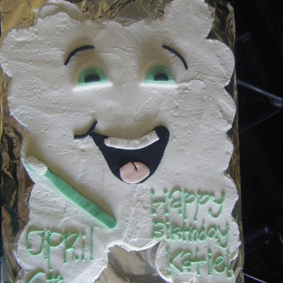 Tooth Cupcake Cake