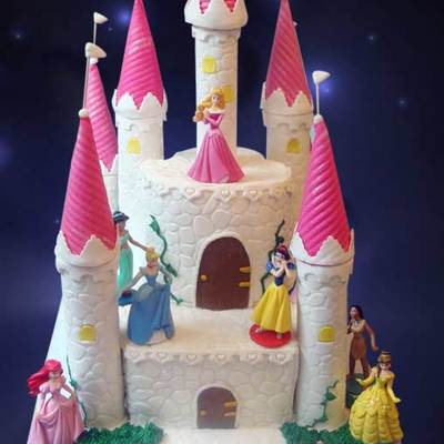 Disney Princess Castle Cake