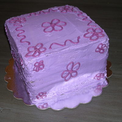 Square Flower Cake