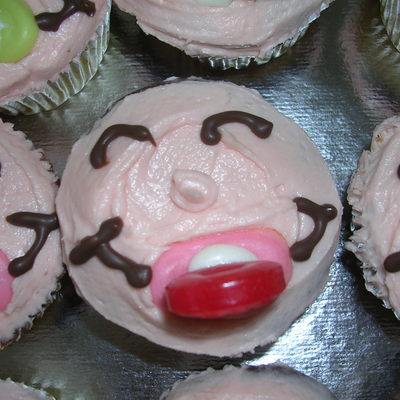 Baby Face Cupcakes