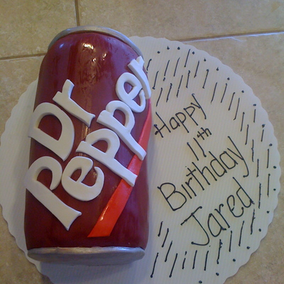 Dr. Pepper Birthday Cake