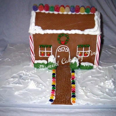 Gingerbread House Cake