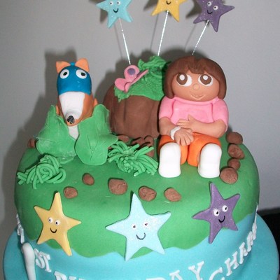 Dora The Exploerer And Swiper Cake