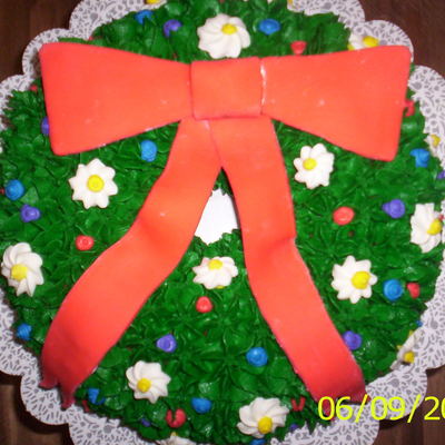Christmas Wreath Cake