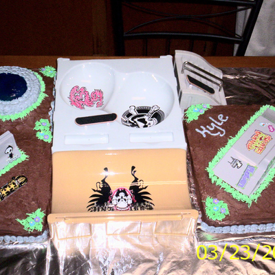 Mini-Skateboard Park Cake