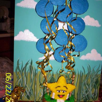 Star-Man With Balloon Cupcakes