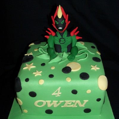 Ben 10 Swampfire Cake