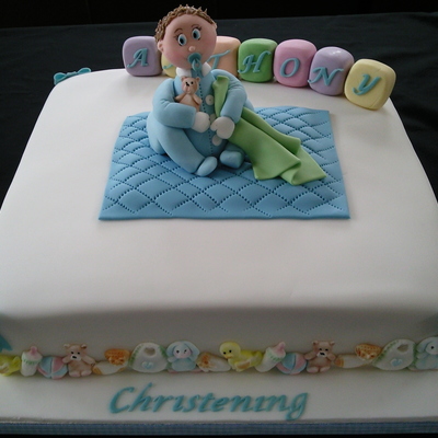 Baby Christening Cake