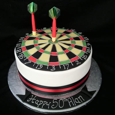 Dart Board Cake
