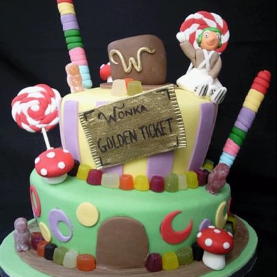 Willy Wonka Birthday Cake