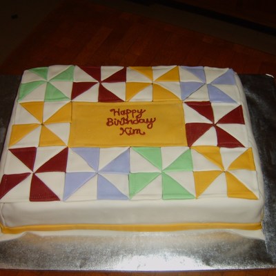 Pinwheel Quilt Cake