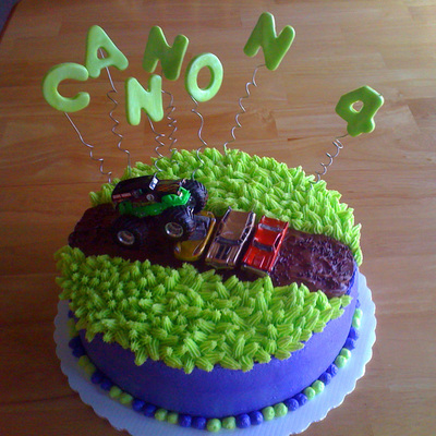 Monster Truck Birthday Cake