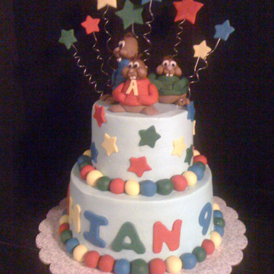 Alvin And Chipmunks Birthday Cake