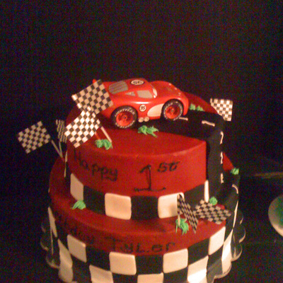 Disney Cars Themed Birthday Cake
