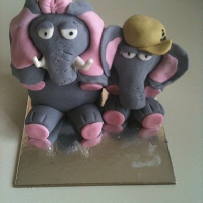 Elephant And Giraffe