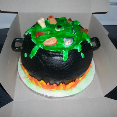 Witch's Cauldron Cake