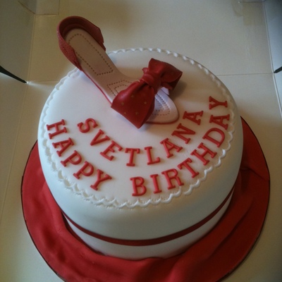 Red Shoe Cake