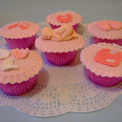 New Baby Girl Cupcakes