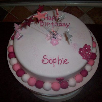 Sophie's Pink Birthday Cake