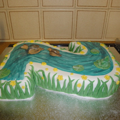 2Nd Birthday Cake - River Theme
