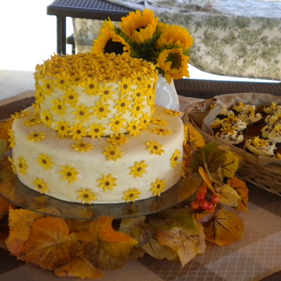 Autumn Flower Cake