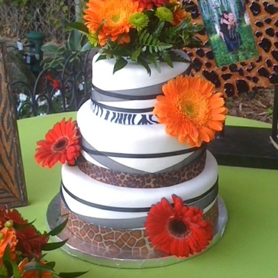 Animal Themed Wedding Cake