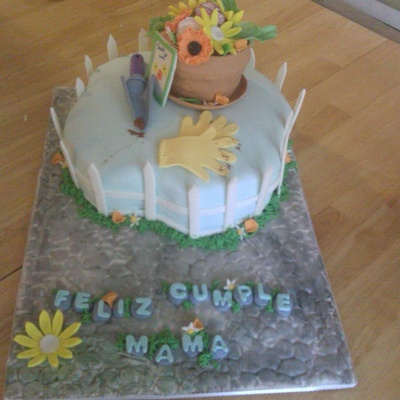 Garden Fan Cake
