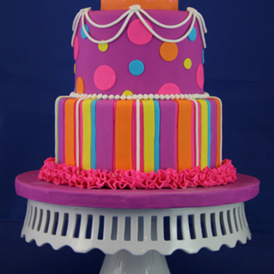 Neon Princess Cake