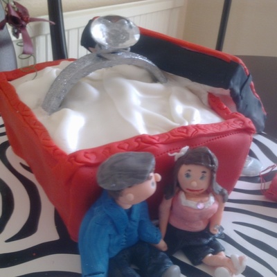 Engagement Ring Box Cake