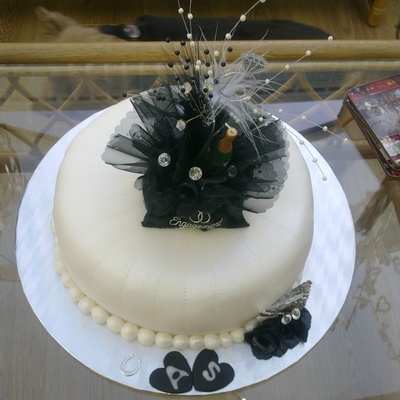 Black And White Fondant