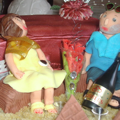 40Th Ruby Wedding Cake ( Nile Cruise ) Suitcase