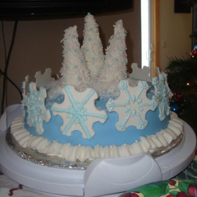 Snowflakes And Trees