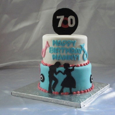 50's Theme Birthday Cake