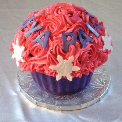 Snowflake Cupcake Cake