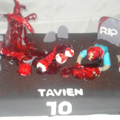 Zombie Birthday Cake