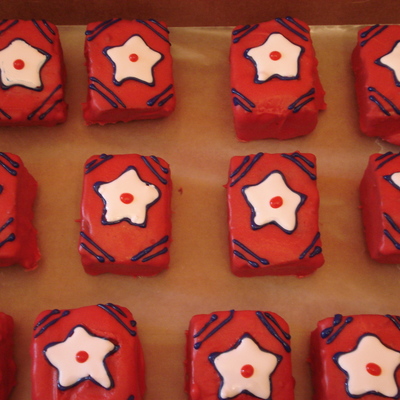 Red, White & Blue Brownies