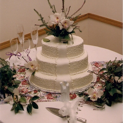 Oval Stacked Wedding Cake