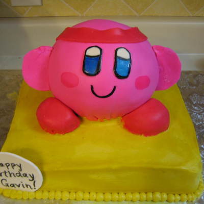 Kirby Birthday Cake