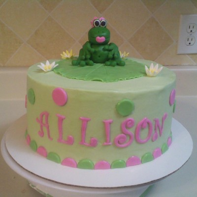 Frog Birthday Cake